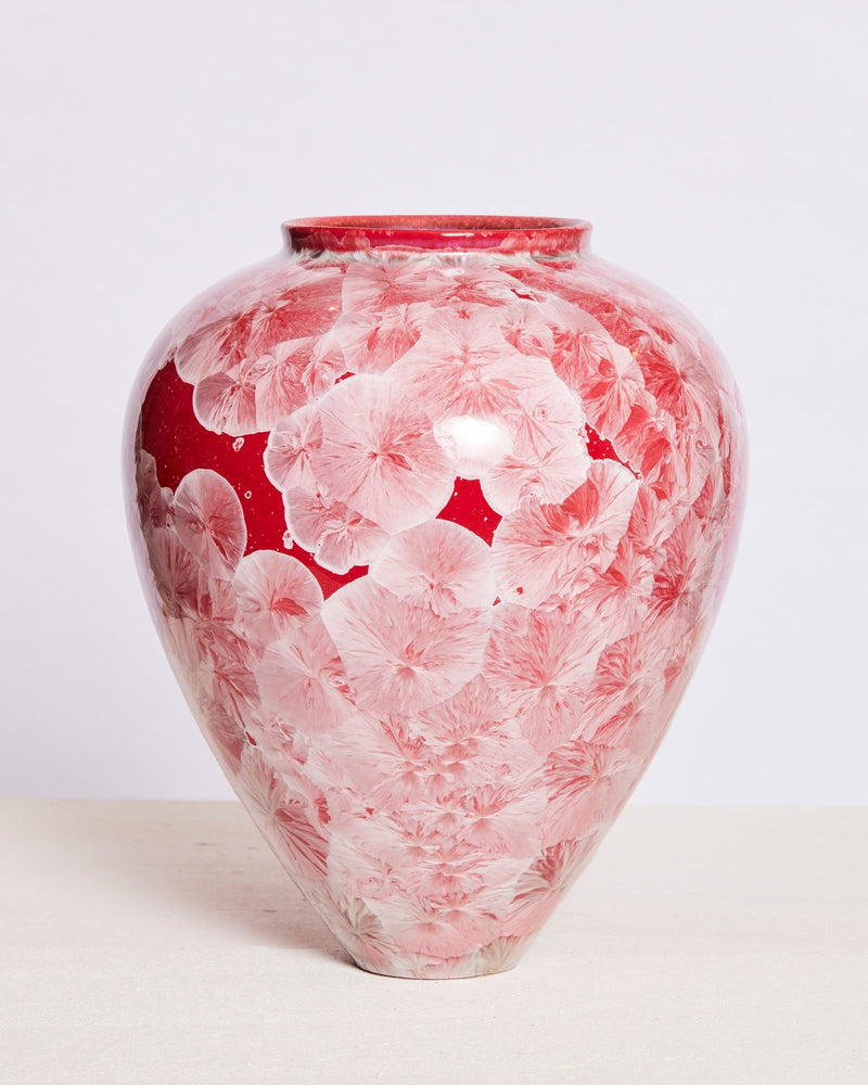 Ted Secombe — Crystalline Glaze Pot in Red