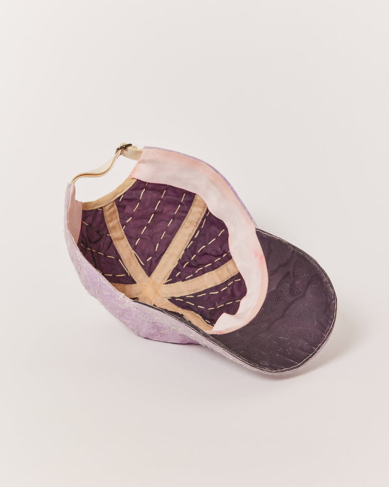 DNJ — Waxed Japanese Paper Cap in Lilac & Pink