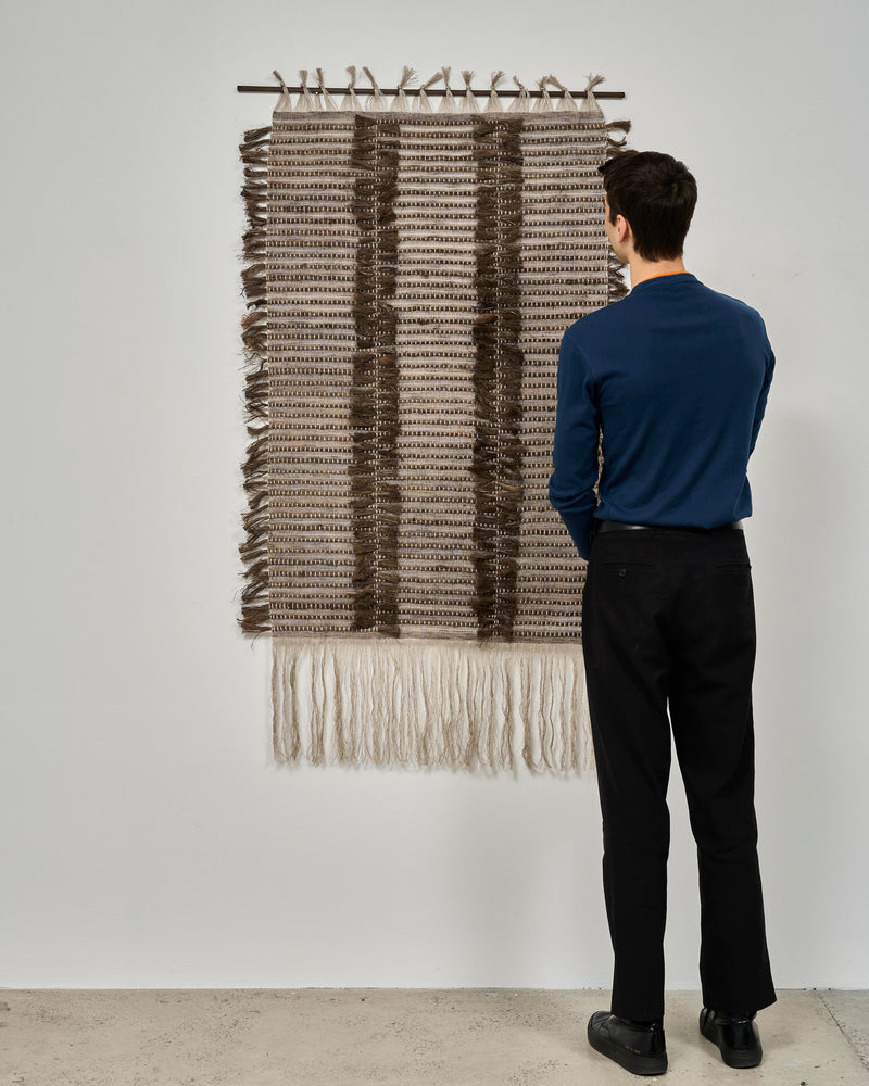 Emma Shepherd — 'Bark Form' Woven Textile, 2025