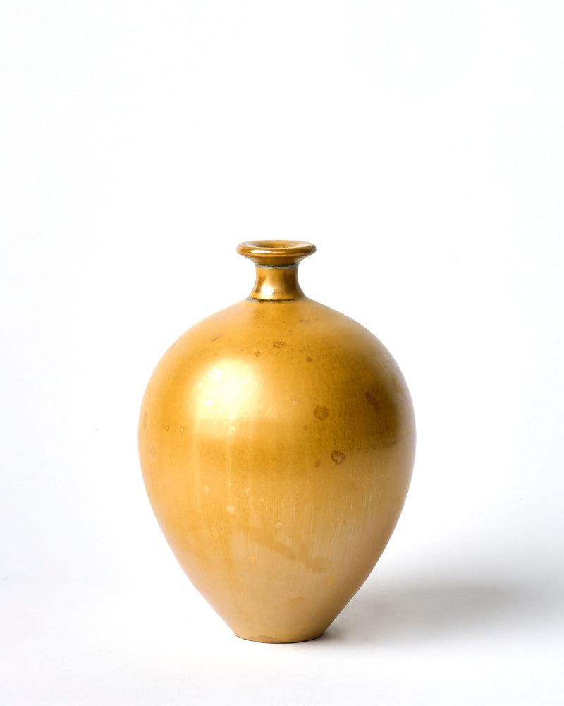 Ted Secombe — Small Crystalline Glaze Vase in 'Golden'