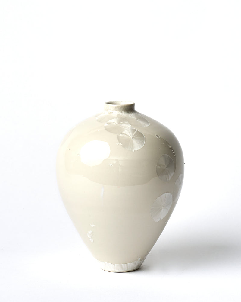 Ted Secombe — Small Crystalline Glaze Vase 'Snow'