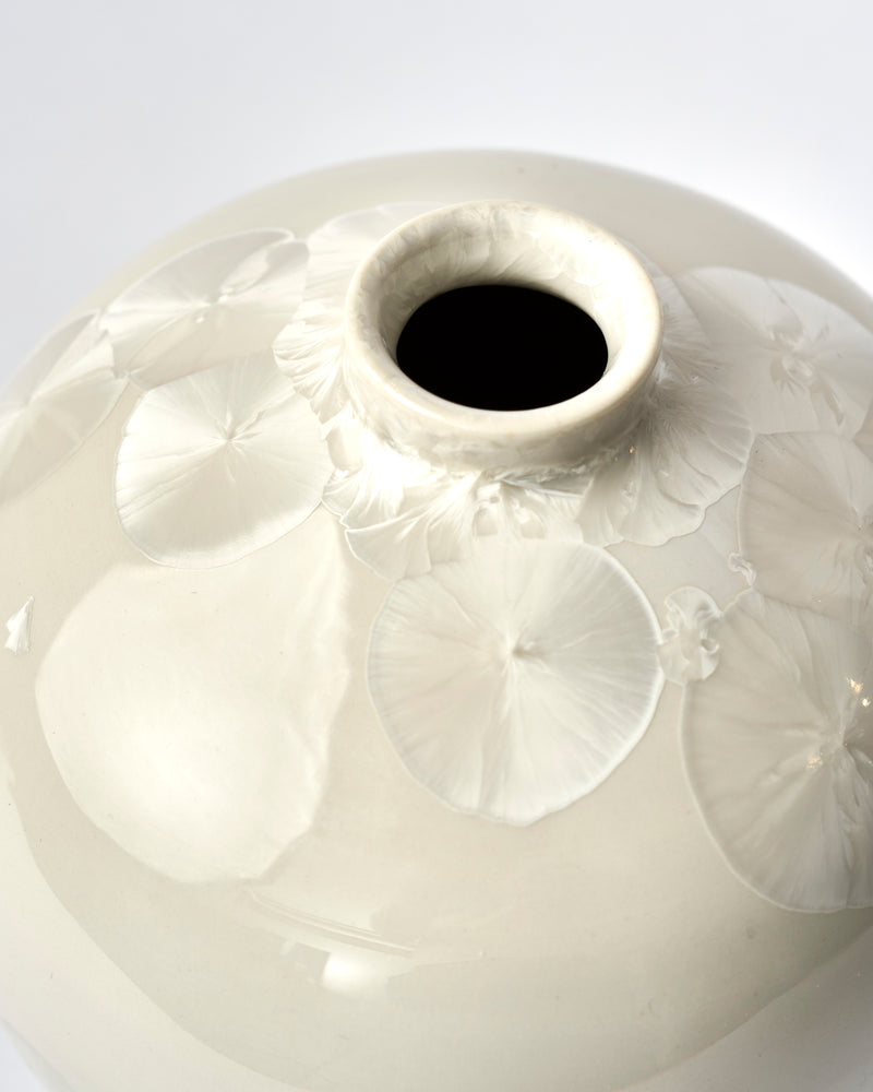 Ted Secombe — Small Crystalline Glaze Vase 'Snow'