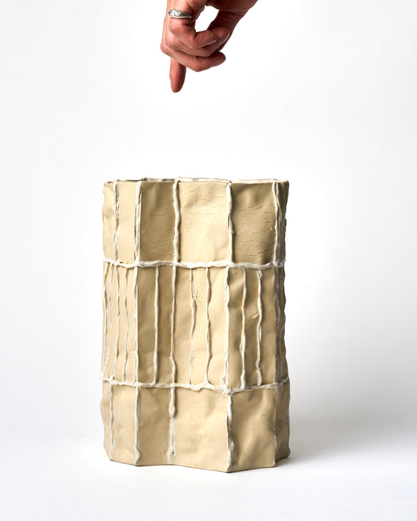 Lucy Tolan — Tile Vessel in White