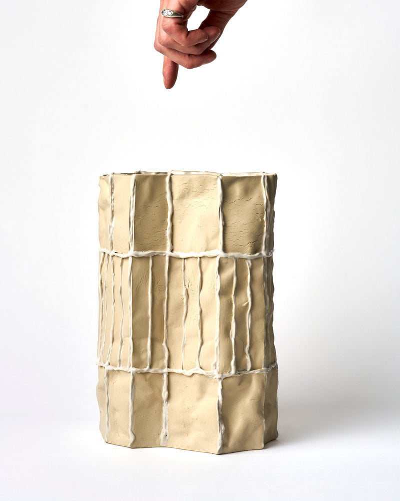 Lucy Tolan — Tile Vessel in White