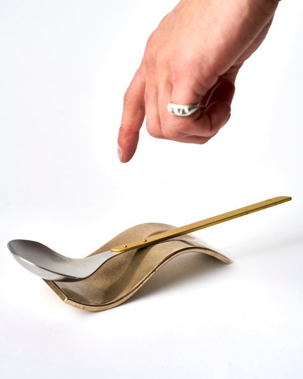 Corbet — 'Sine Spoon Rest', in Brass