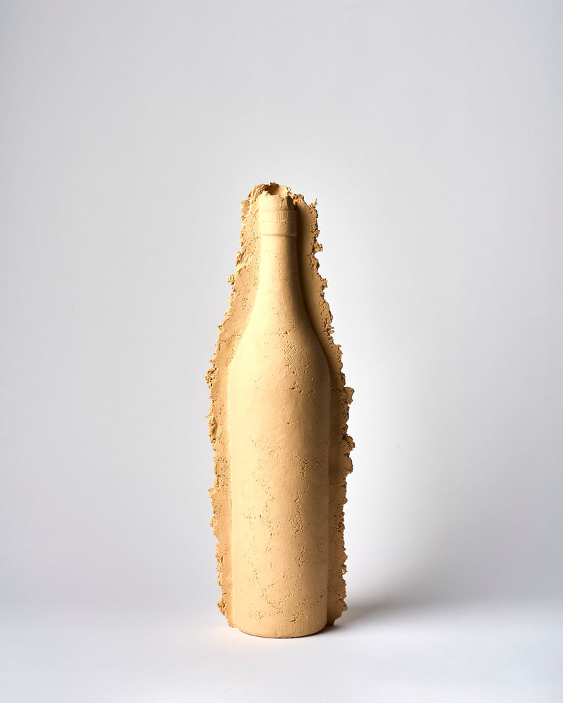 Kristin Burgham — 'Tall Bottle' in Butter, Sculptural Vessel