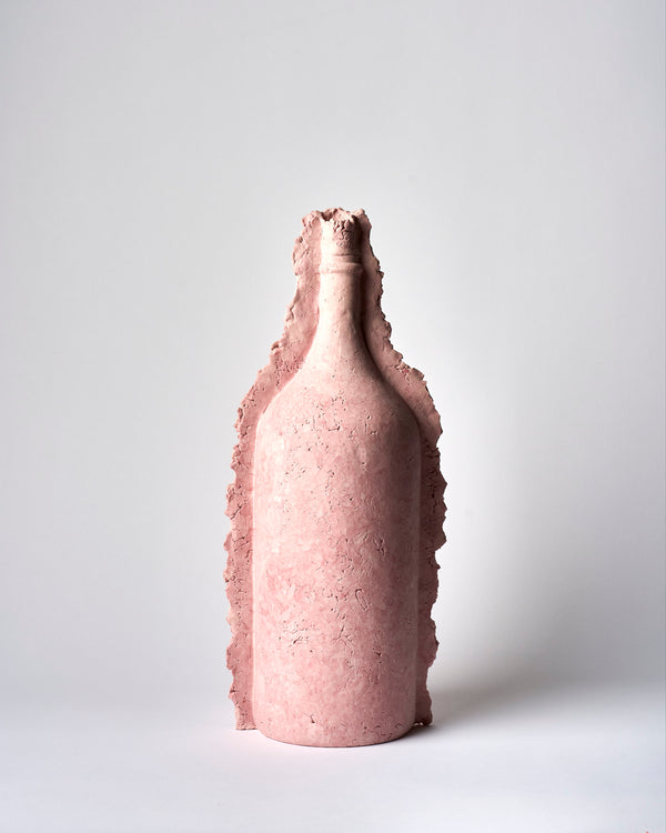 Kristin Burgham — 'Big Bottle' in Pink Sherbet, Sculptural Vessel