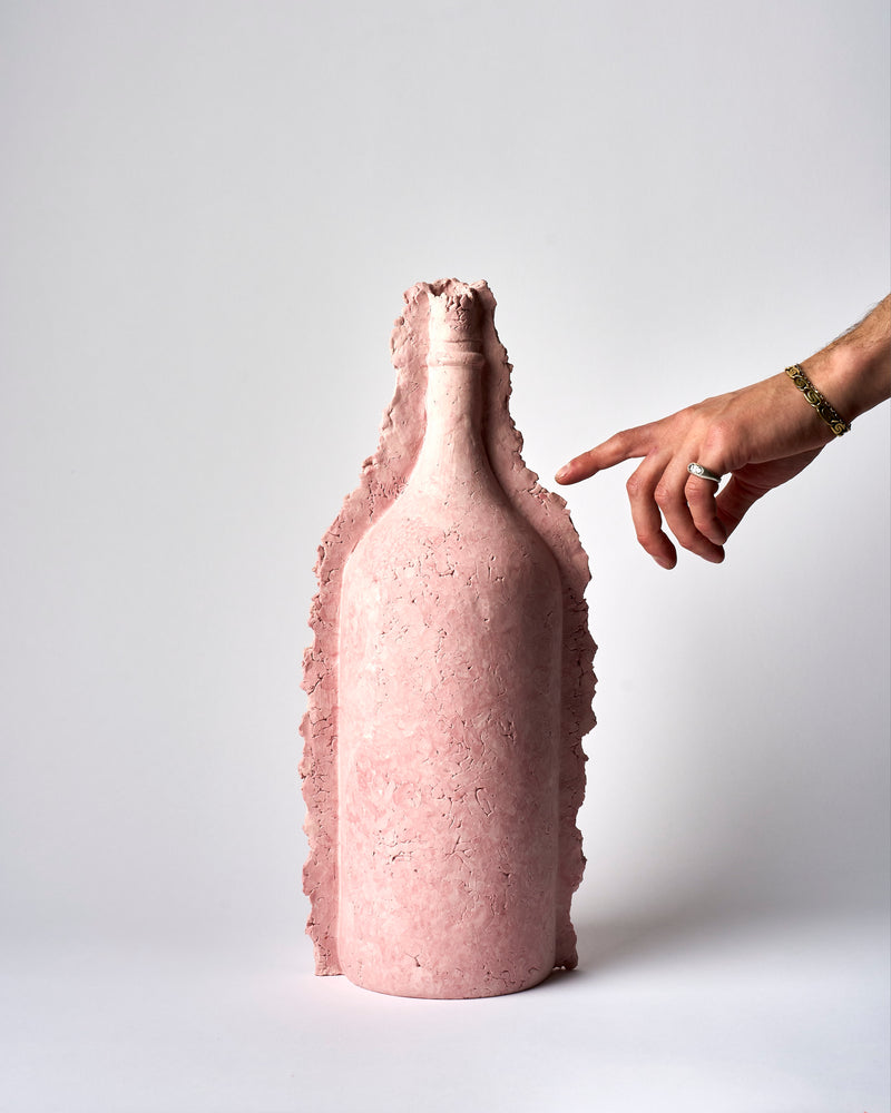 Kristin Burgham — 'Big Bottle' in Pink Sherbet, Sculptural Vessel