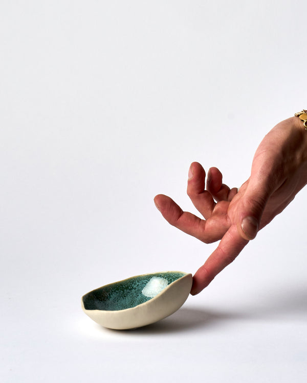 Tracy Muirhead —  Small 'Pebble Bowl' - Size 2 in Aqua