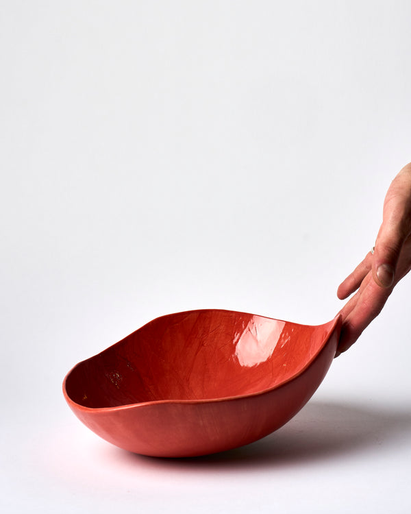 Tracy Muirhead —  Medium 'Pebble Bowl' in Coral