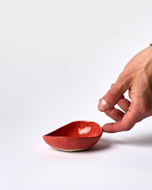Tracy Muirhead —  Small 'Pebble Bowl - Size 2' in Coral