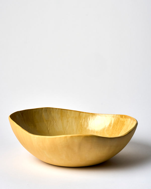 Tracy Muirhead —  XL 'Pebble Bowl' in Mustard