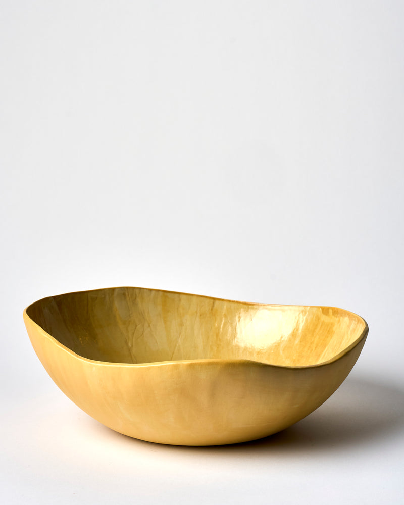 Tracy Muirhead —  XL 'Pebble Bowl' in Mustard