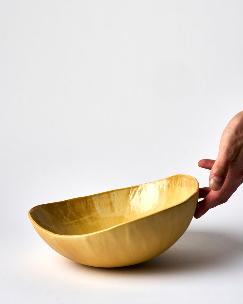 Tracy Muirhead —  Medium 'Pebble Bowl' in Mustard