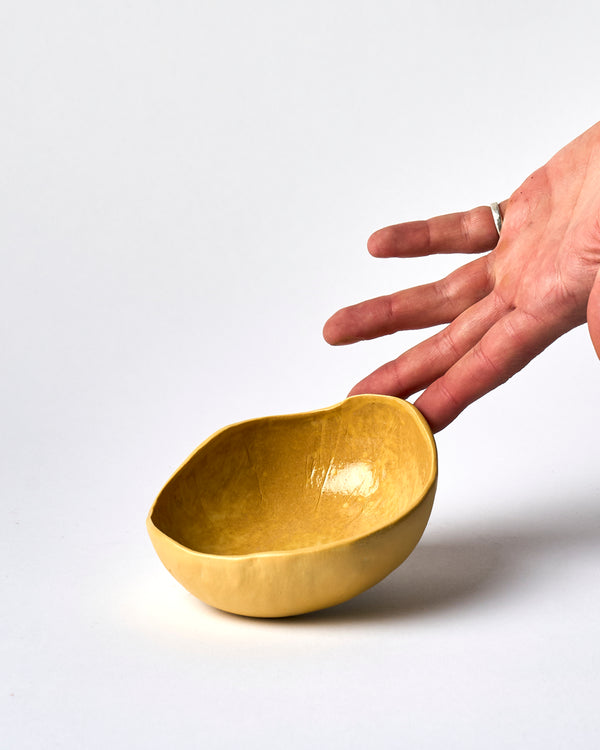 Tracy Muirhead —  Small 'Pebble Bowl' - Size 3 in Mustard