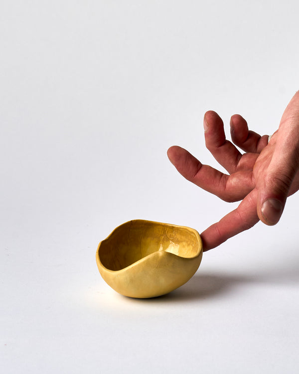 Tracy Muirhead —  Small 'Pebble Bowl' - Size 2 in Mustard
