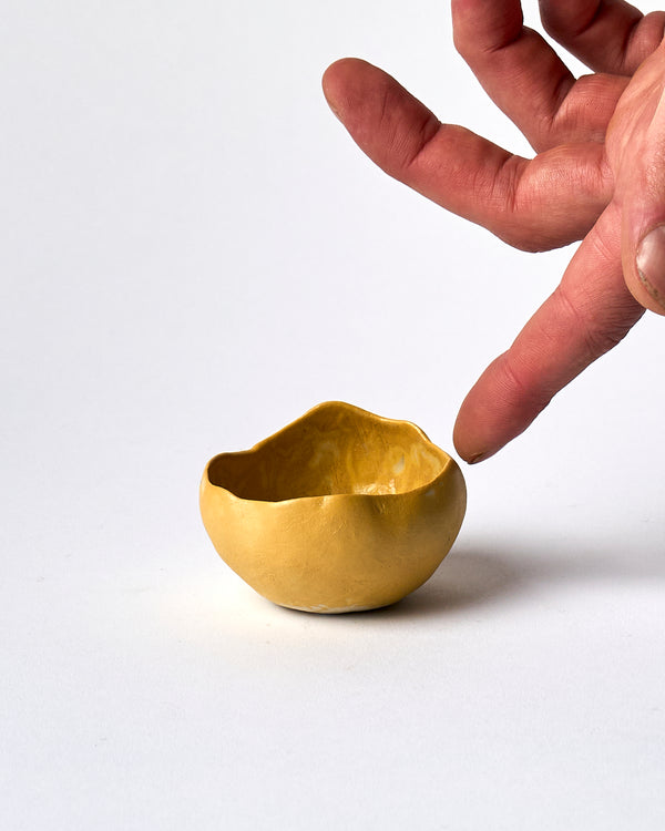 Tracy Muirhead —  Small 'Pebble Bowl' - Size 1 in Mustard