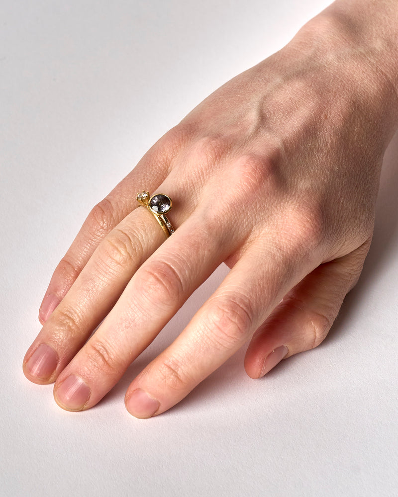 Shimara Carlow —  'Spinel Stack' Rings with Spinel, Diamond and White Gold