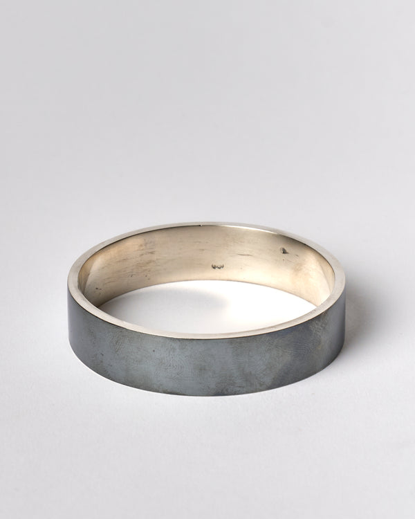 Karen Gall — 'Weathered Bangle I' in Silver