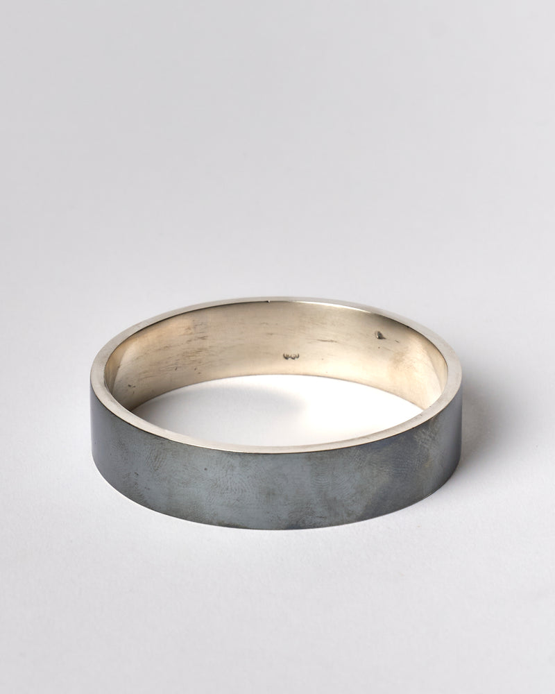 Karen Gall — 'Weathered Bangle I' in Silver