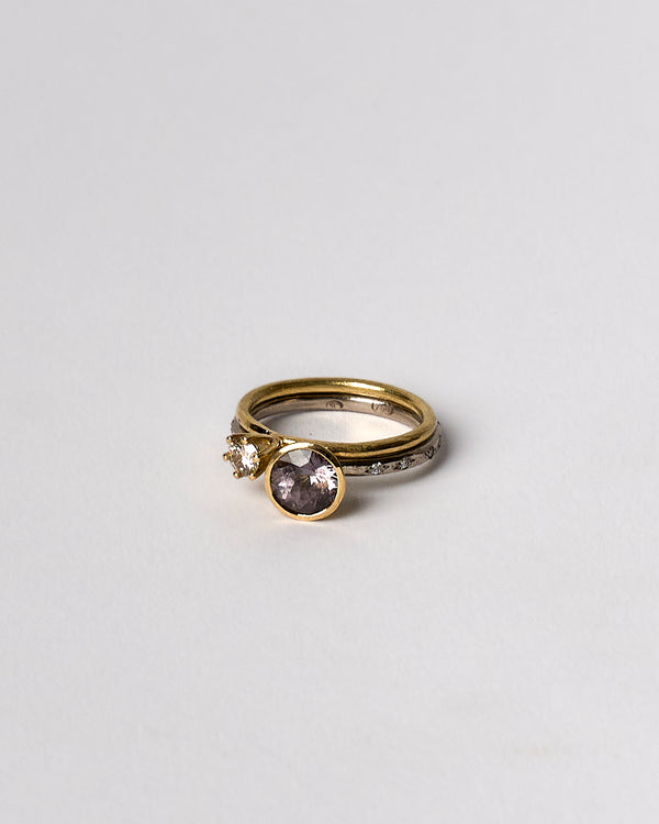 Shimara Carlow —  'Spinel Stack' Rings with Spinel, Diamond and White Gold
