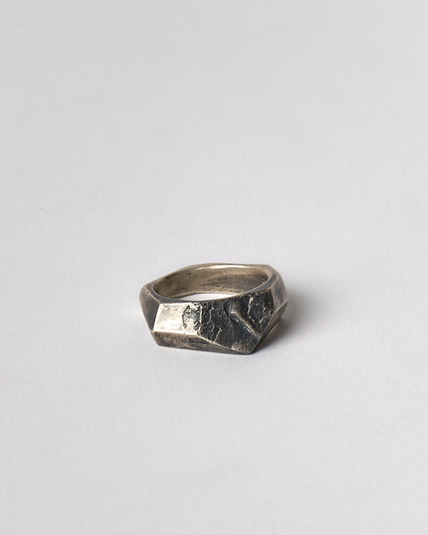 ZIPEI — 'Skylight Ring' in Oxidised Silver
