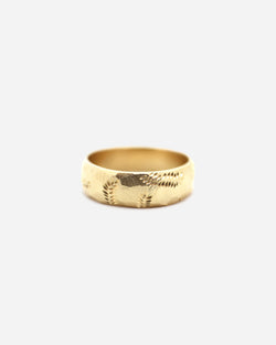 Laura Deakin — 'Fern Followers' Ring in Yellow Gold