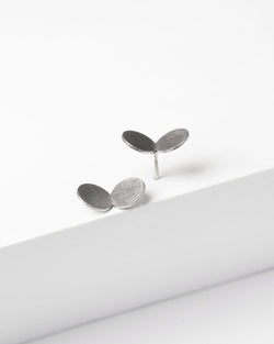 Ferro Forma — Large Double Dot Earrings in Stainless Steel