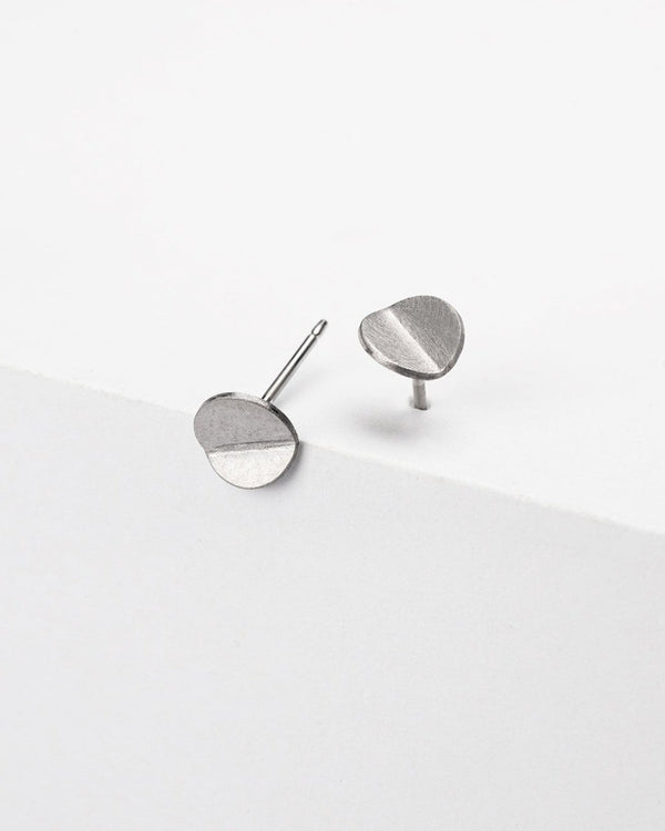 Ferro Forma — Small Eclipse Earrings in Stainless Steel