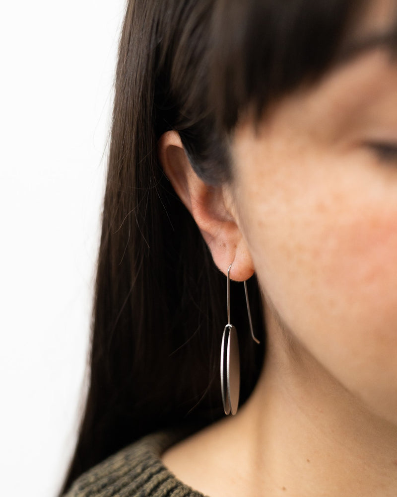 Ferro Forma —  Small Circle Earrings in Stainless Steel