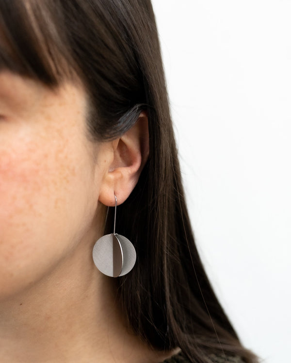 Ferro Forma —  Large Wing Earrings in Stainless Steel