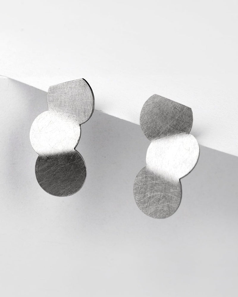 Ferro Forma — Small Sequence Earrings in Stainless Steel