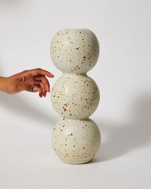 Kaye Poulton —  Tall 'Triple Linked' Sculptural Vessel