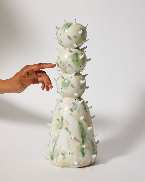 Kaye Poulton —  'Standing Organism' Ceramic Sculpture