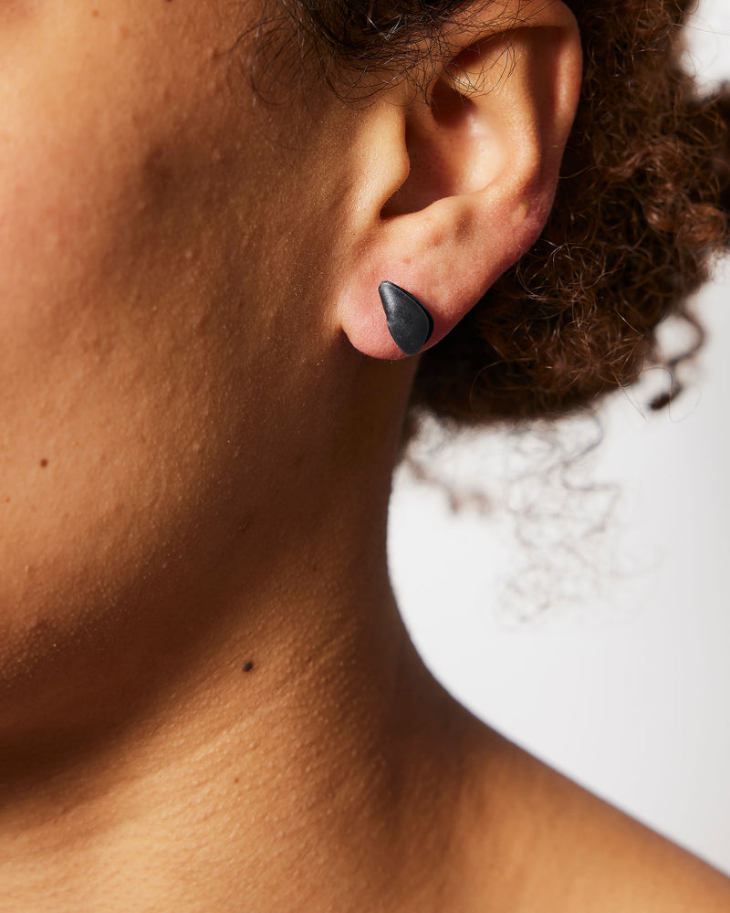 Liv Boyle — 'Mussel', Stud Earrings in Oxidised Copper