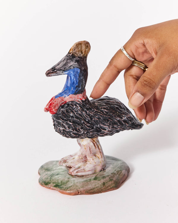 Raphy — 'Cassowary' Sculptural Ceramic, 2025