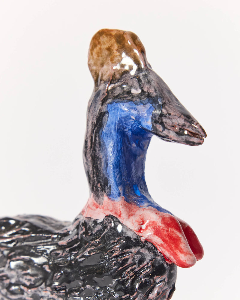 Raphy — 'Cassowary' Sculptural Ceramic, 2025