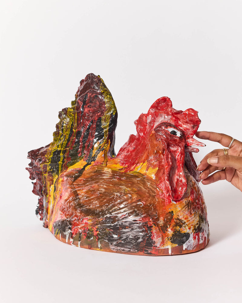 Raphy — 'Chook' Sculptural Ceramic, 2025