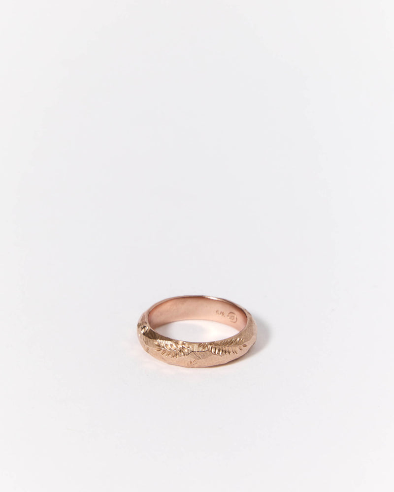 Laura Deakin — 'Fern Followers' Ring in Rose Gold