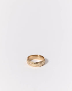 Laura Deakin — 'Fern Followers' Ring in Yellow Gold