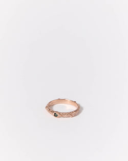 Laura Deakin — 'A Forest Path Ring' in Rose Gold and Sapphire