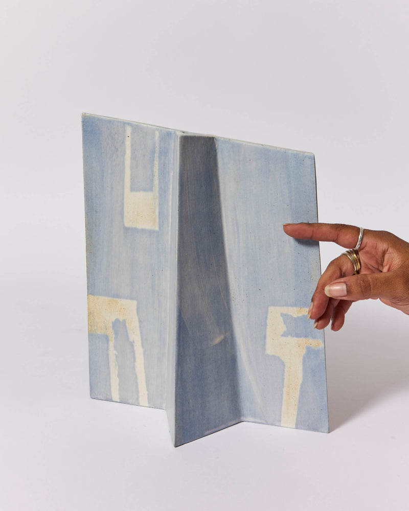 Angela Hayes — 'Blue Sky Reflections' Sculptural Vessel