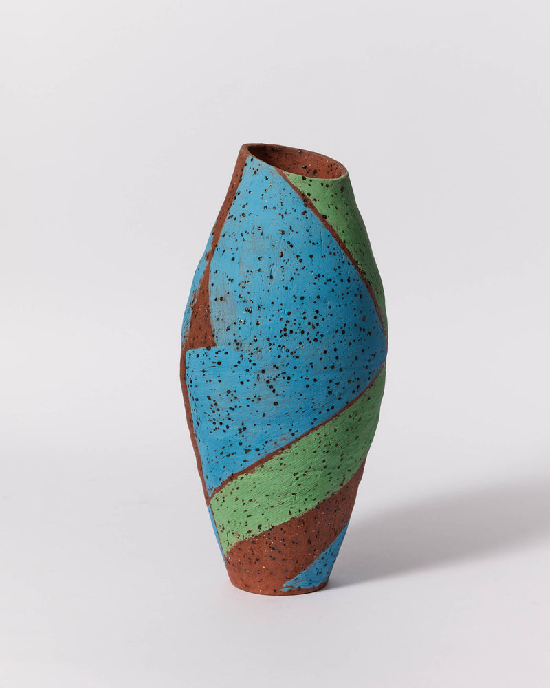 Marian Fox — Blue and Green, Sculptural Vessel