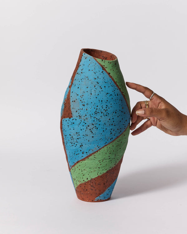 Marian Fox — Blue and Green, Sculptural Vessel