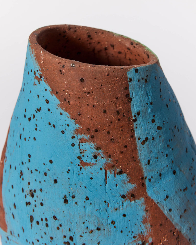 Marian Fox — Blue and Green, Sculptural Vessel