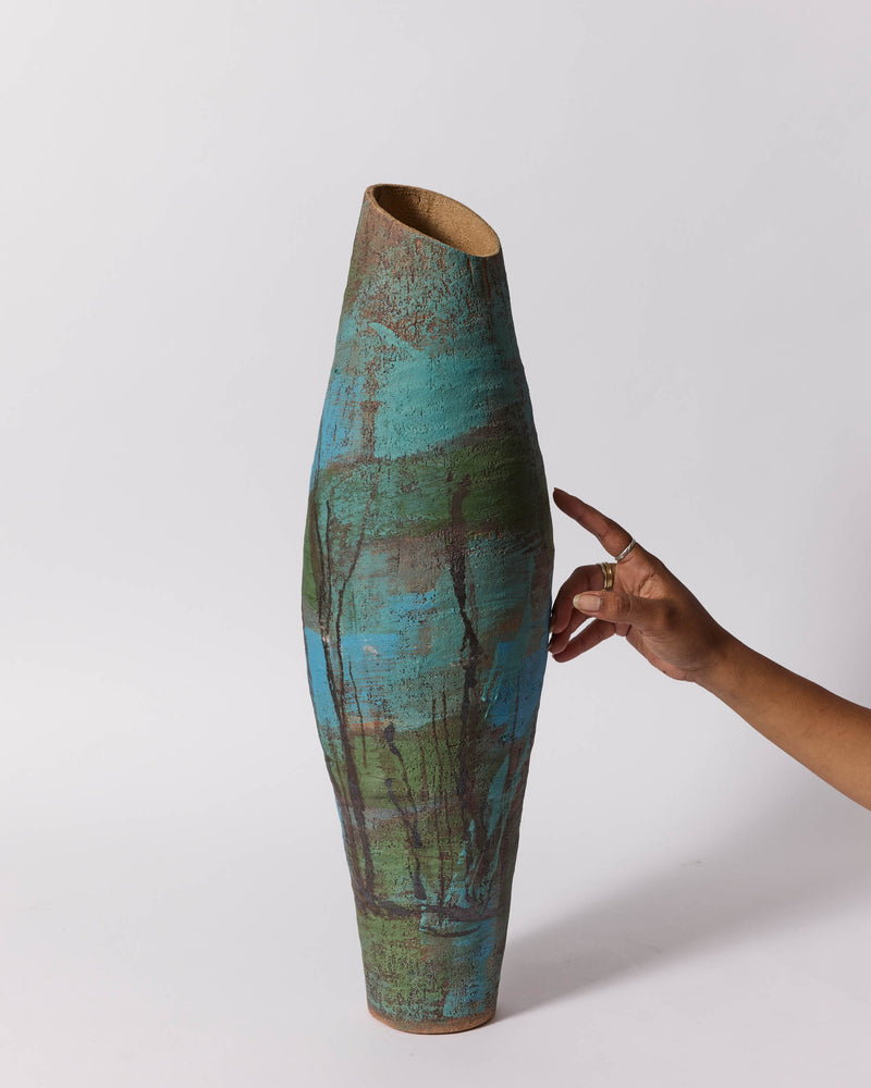 Marian Fox — 'Wetland Landscape', Sculptural Vessel