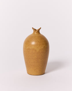 Asahi So —  Medium Carved Podvase in Pumpkin