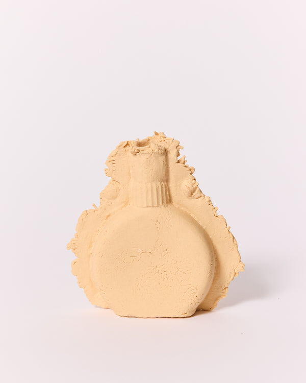 Kristin Burgham — 'Lucky Seven Bottle' in Butter, Sculptural Vessel