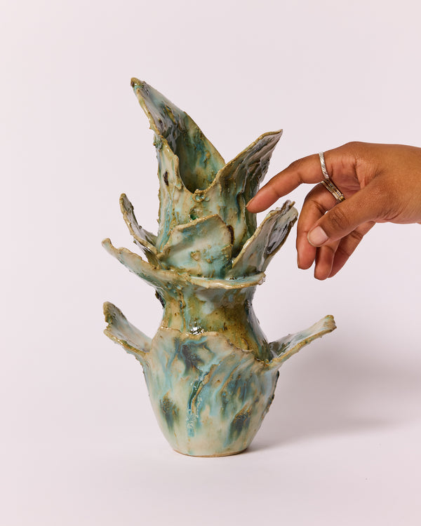 Georgina Proud — 'Verdant' Sculptural Vessel