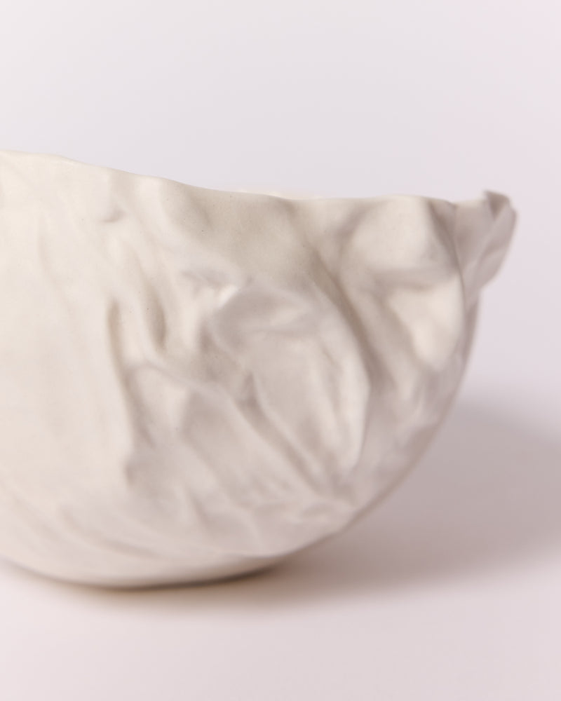 Emma Jimson —  'Hold Bowl' in White Leaf